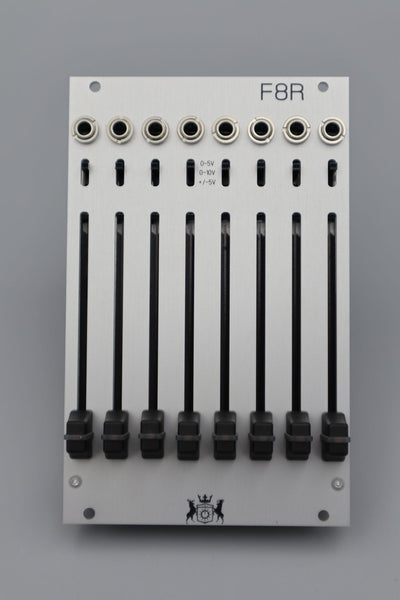 F8R 8 Channel Fader Bank with CV, I2C, and MIDI